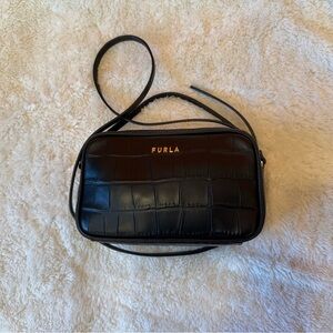 Furla Double Zipper Crossbody Bag